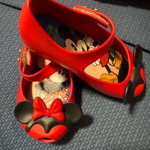 Disney Red Minnie Mouse Kids Dress Shoes